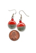 Color Blocked Round Earrings
